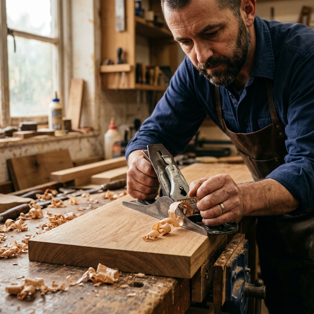 Artisan Ed'service menuiserie au travail